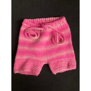 Wool knit shorties diaper cover shorts